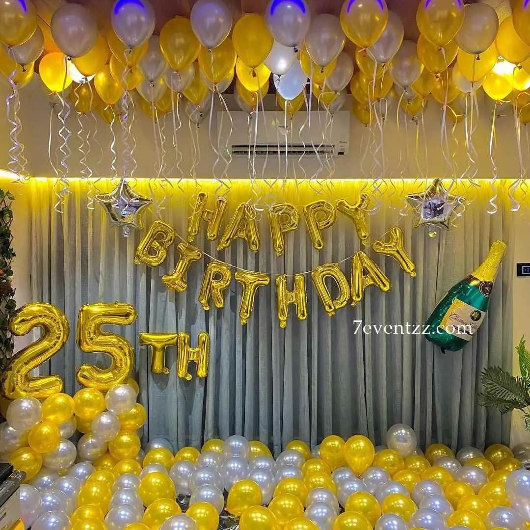 Gold Birthday Hall Decoration decoration