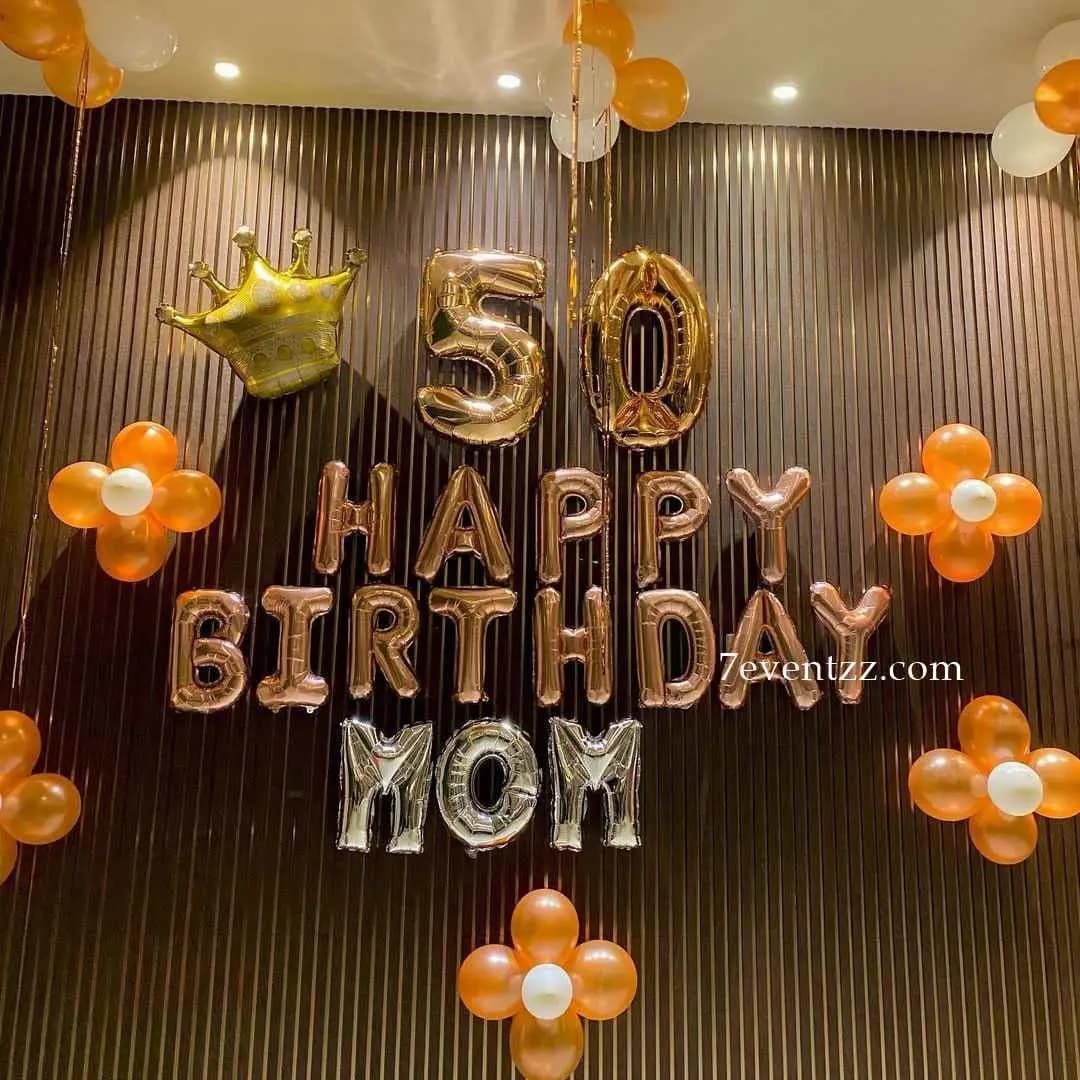 Mom Birthday Balloon Setup — 7eventzz decoration