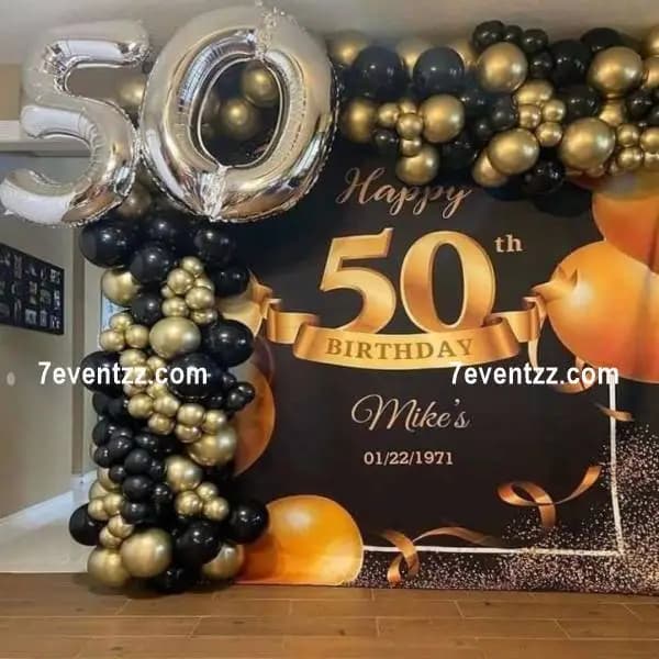 Customised 50th Birthday Theme — 7eventzz decoration