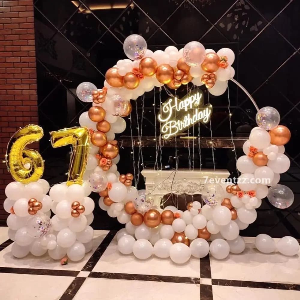 Ring Setup with Led Lights decoration