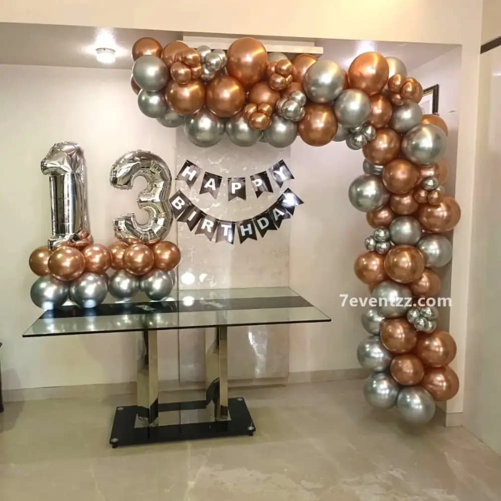 Chrome Balloon Garland — 7eventzz decoration