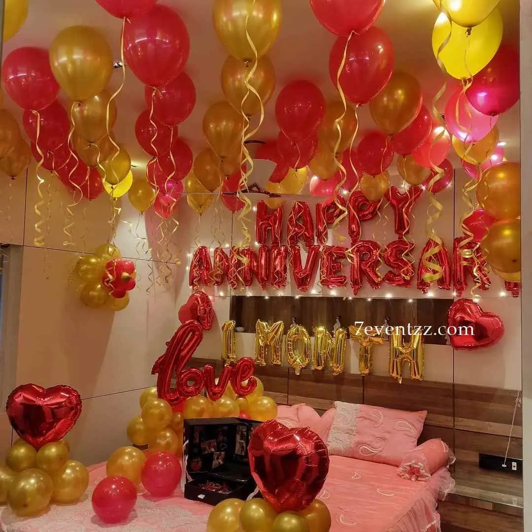Simple Anniversary Room Decor — 7eventzz decoration