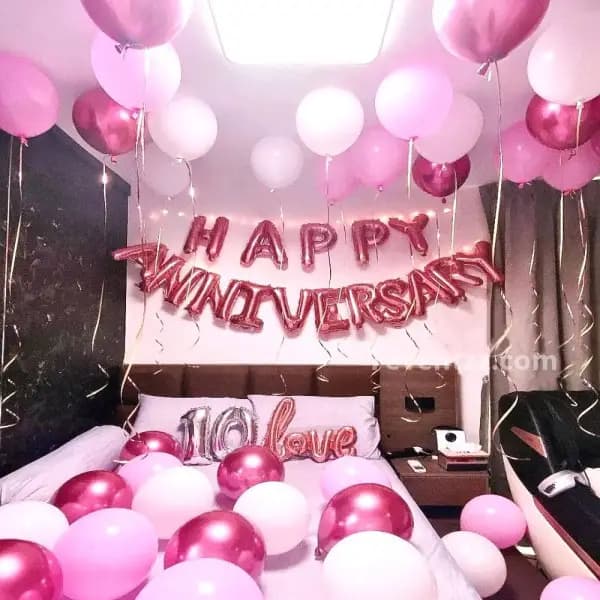 Pink White Theme Decoration — 7eventzz decoration