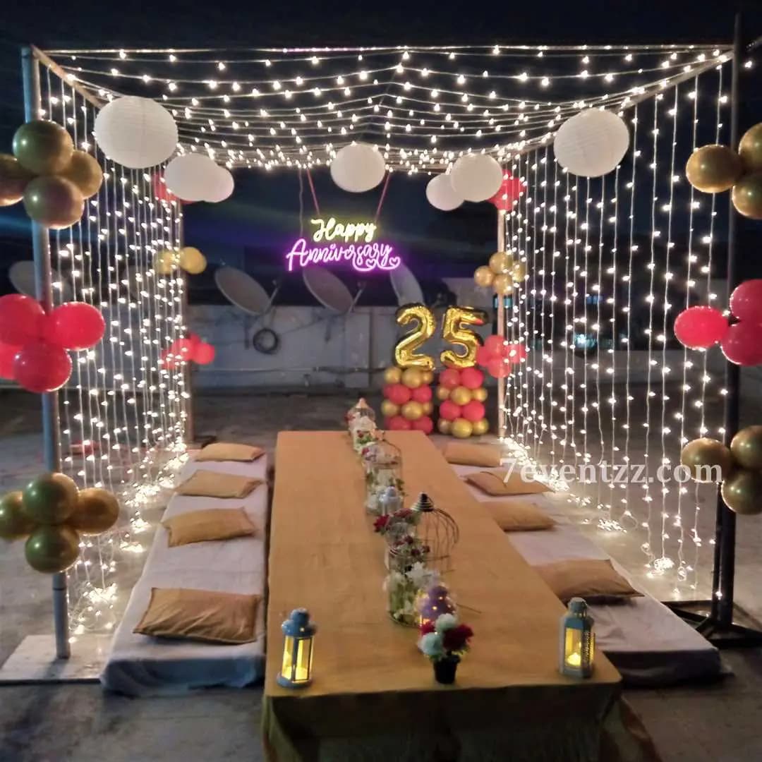 Anniversary Terrace Decoration — 7eventzz decoration