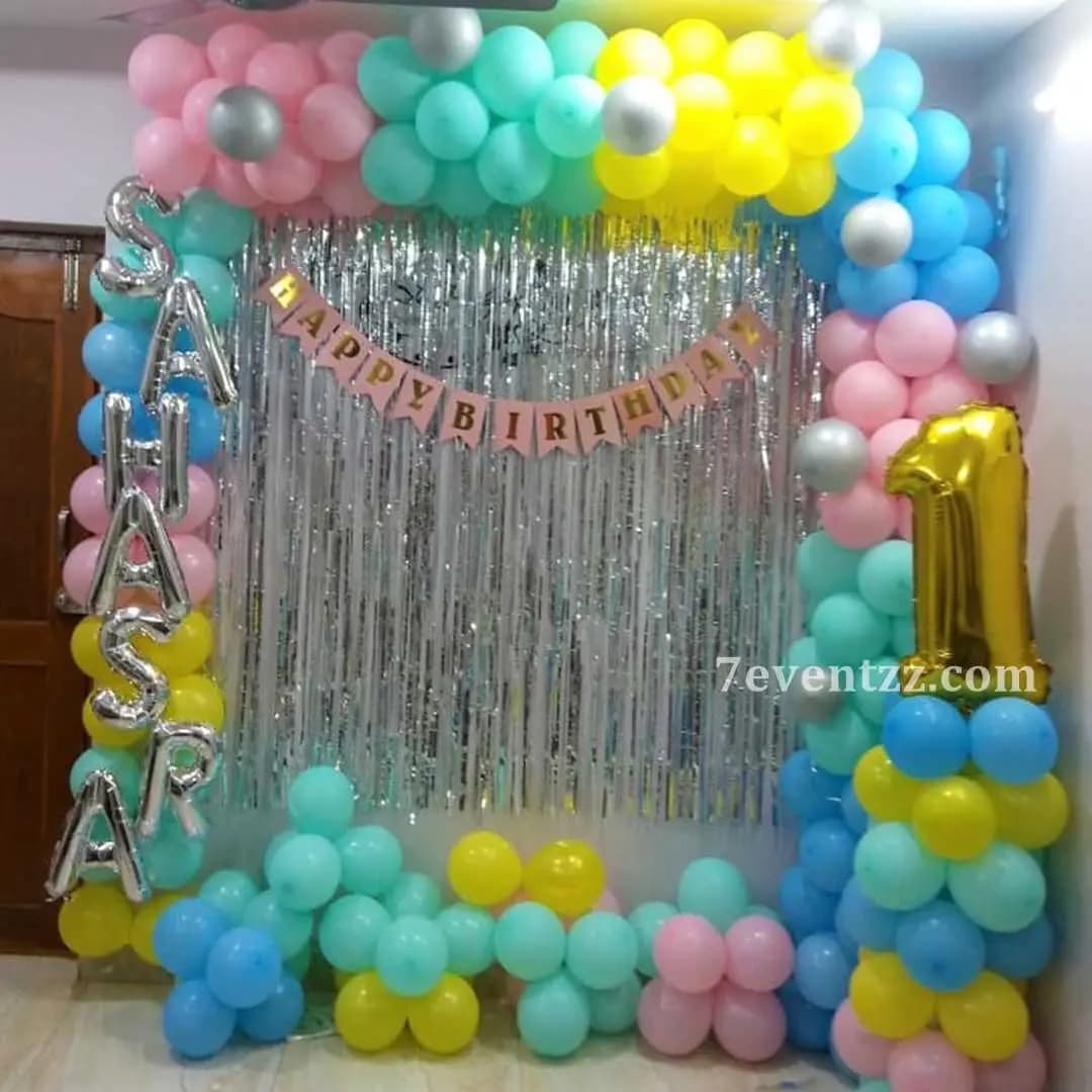 First Birthday Decoration — 7eventzz decoration