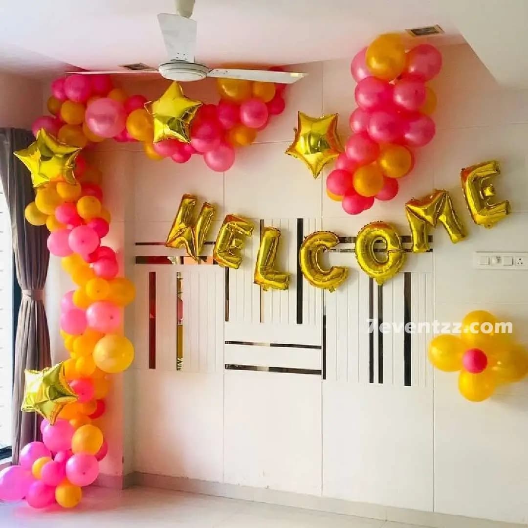 Welcome Balloon Arch Decoration — 7eventzz decoration