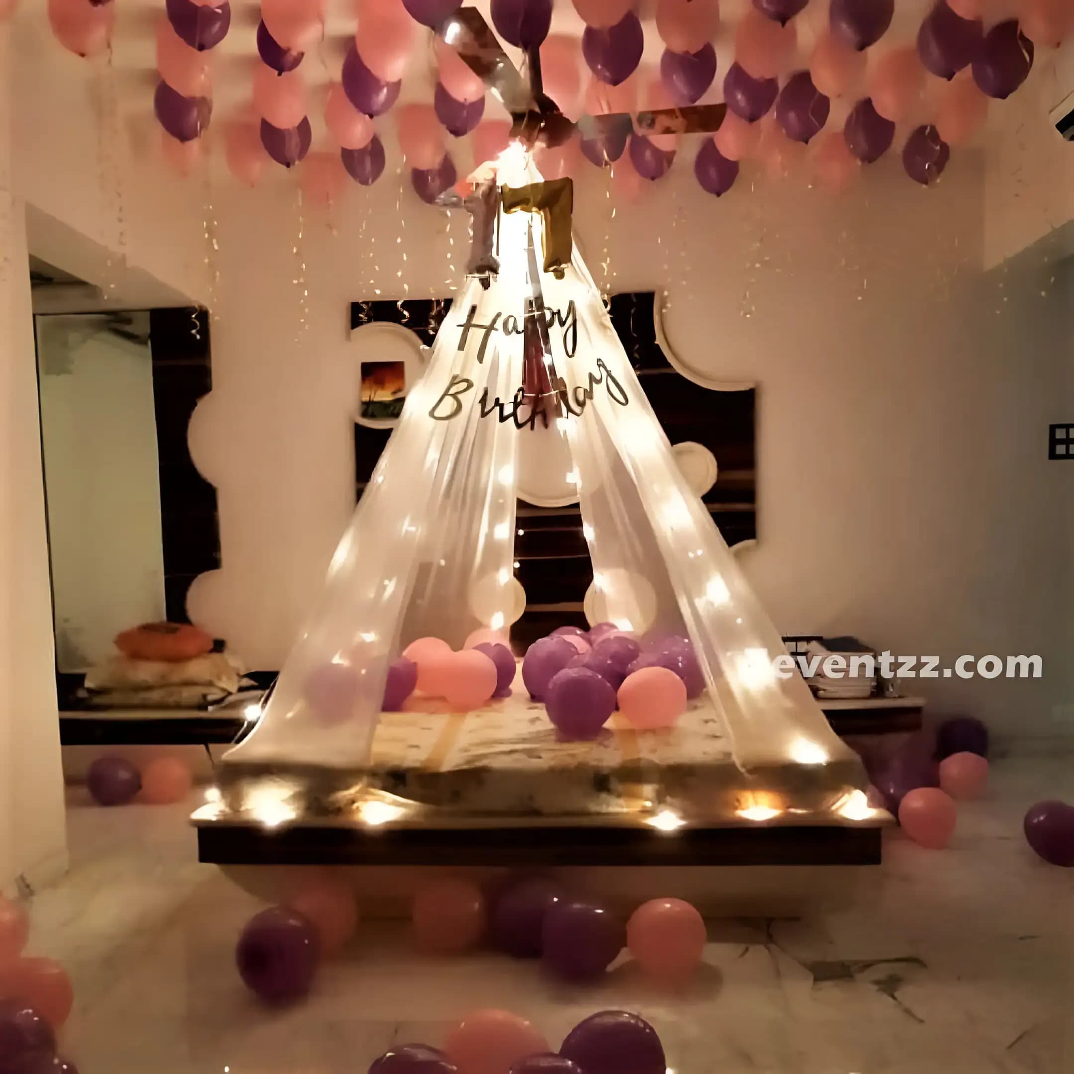 Bed Canopy Balloon Decor — 7eventzz decoration