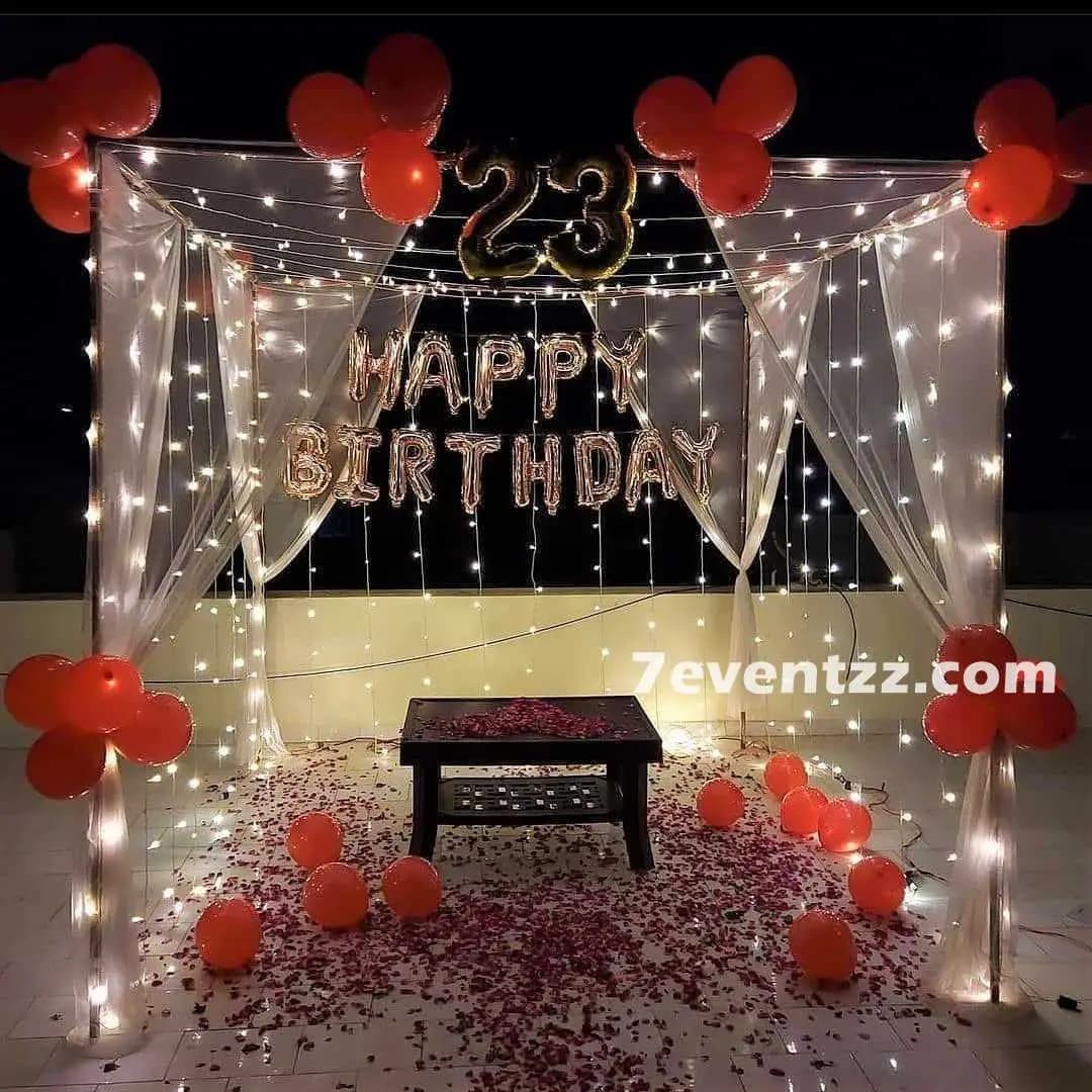 Simple Terrace Decoration — 7eventzz decoration