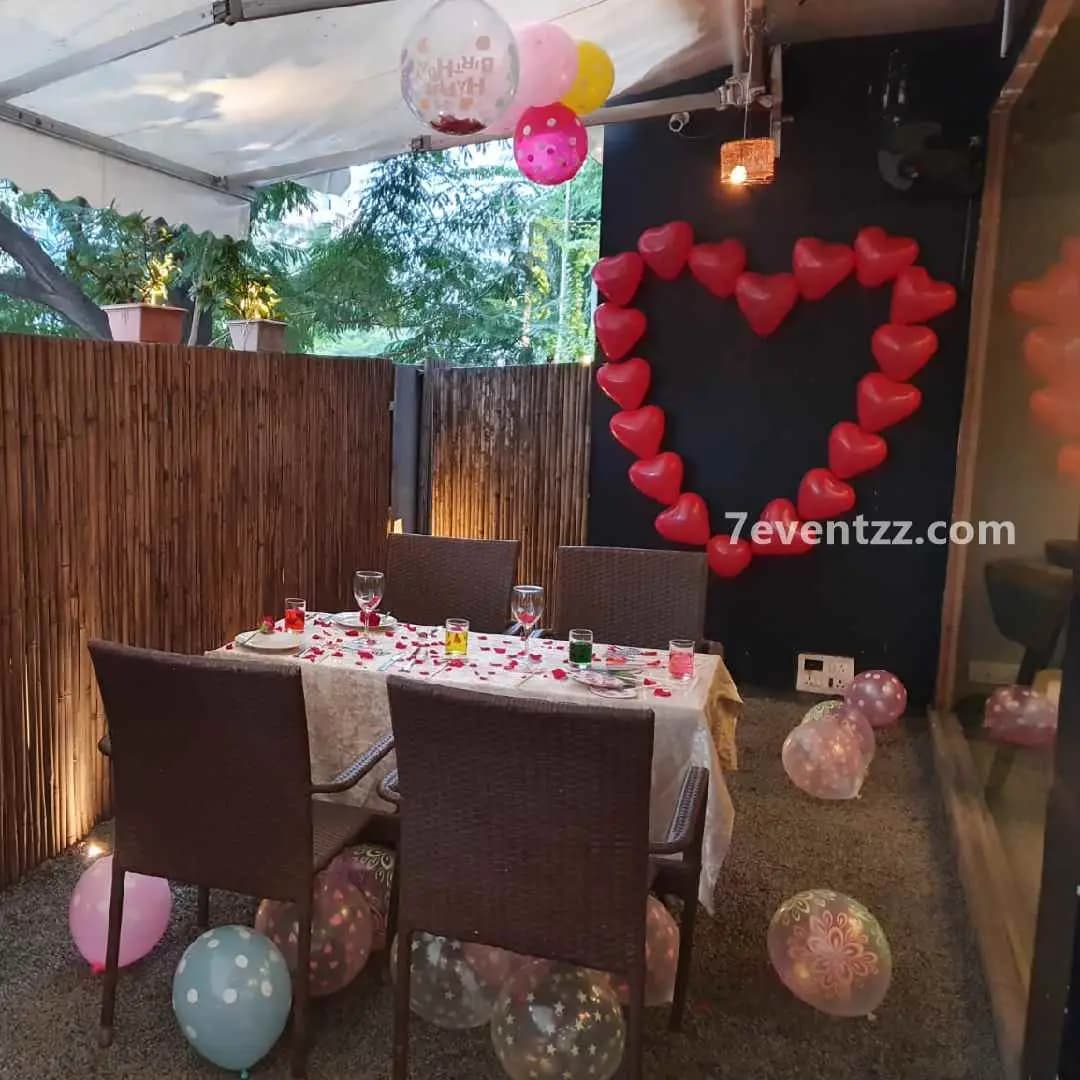 Private Outdoor Candle Light Setup — 7eventzz decoration