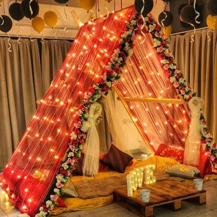 Romantic Cabana Setup for Couples — 7eventzz decoration