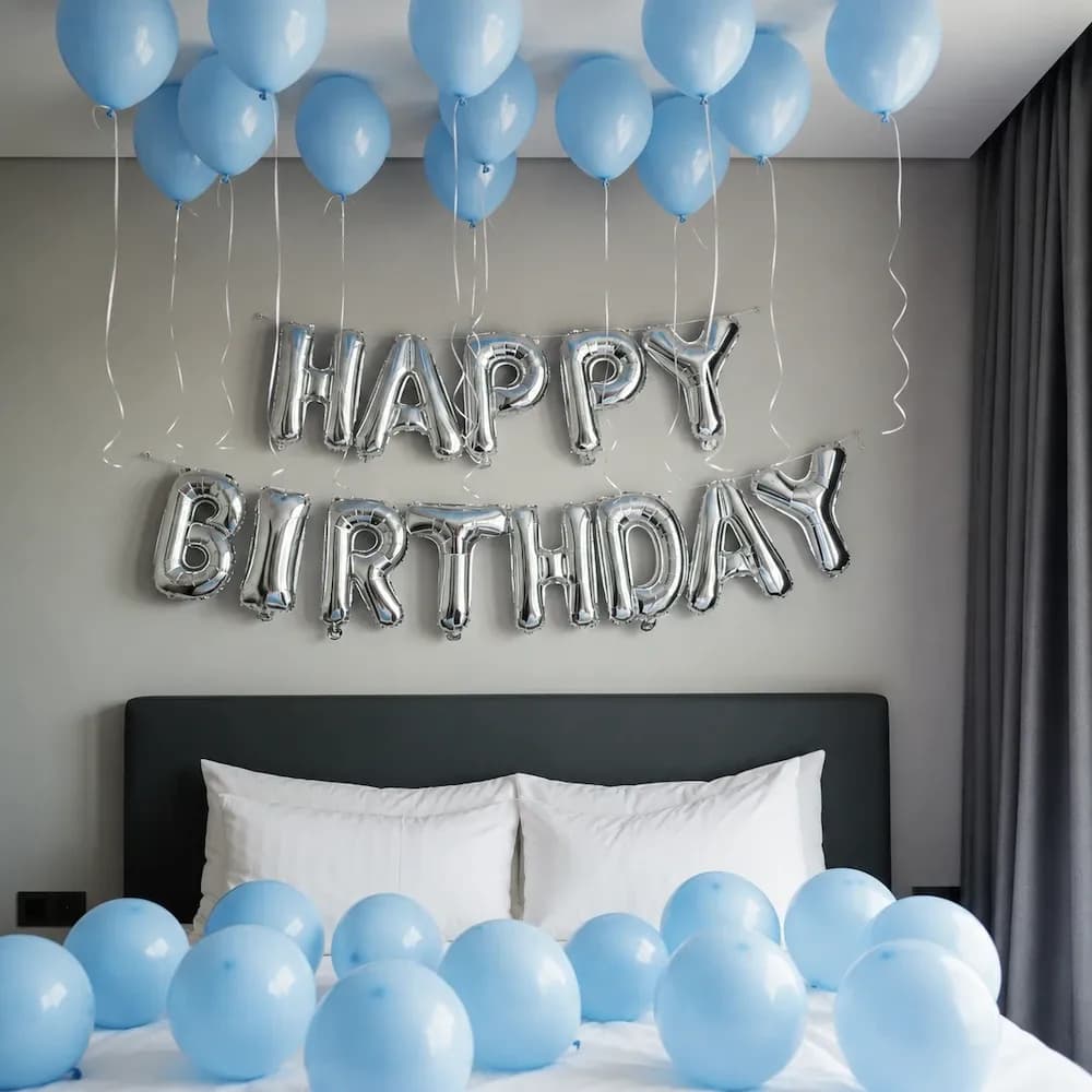 Simple Bedroom Decoration For Birthday — 7eventzz decoration