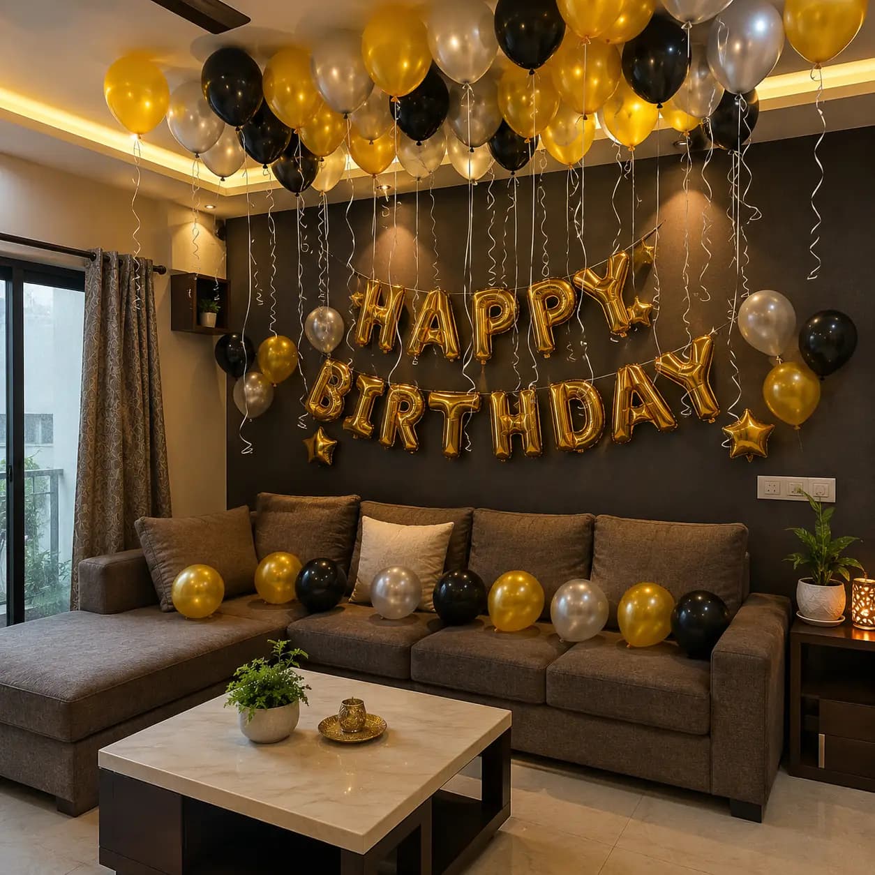 Simple Happy Birthday Room Decoration — 7eventzz decoration