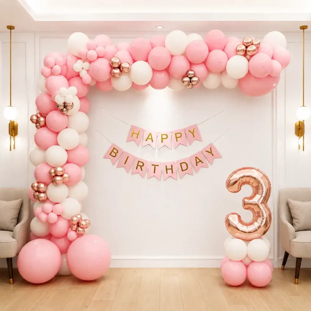 Dreamy Balloon Birthday Decoration — 7eventzz decoration