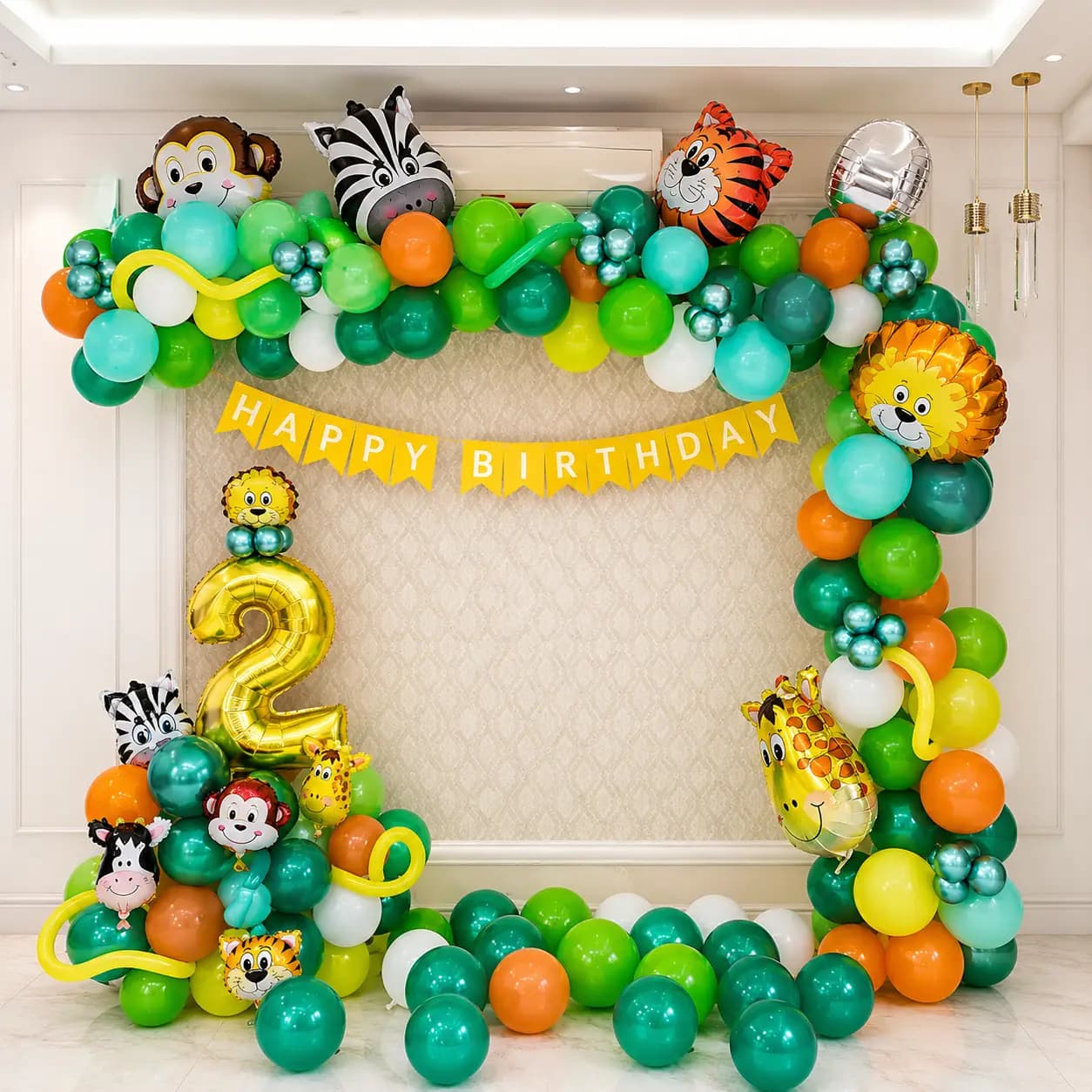 Jungle Theme Balloon Decoration — 7eventzz decoration
