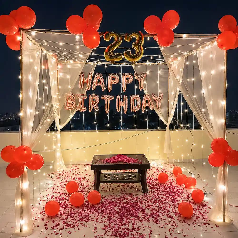 Simple Terrace Decoration — 7eventzz decoration