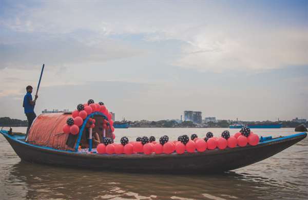 Boat Decoration with balloons