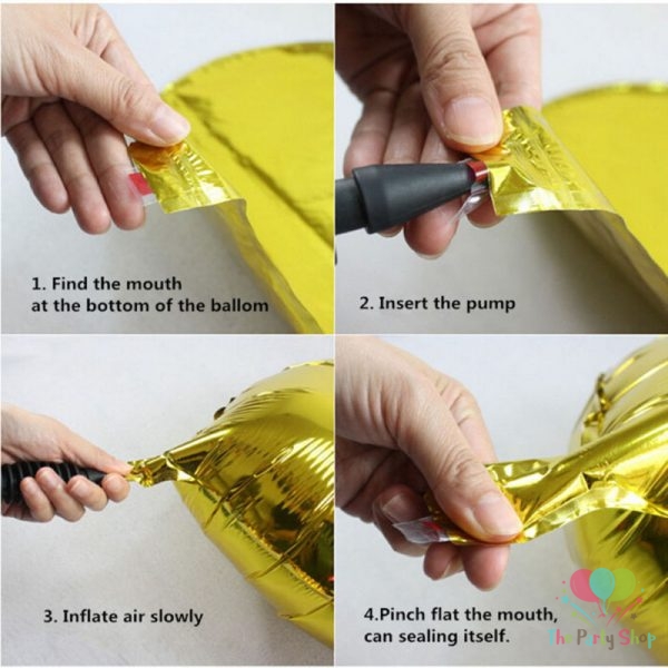 Steps to Inflate Foil Balloons