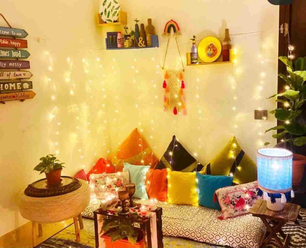 Diwali decorations for living room