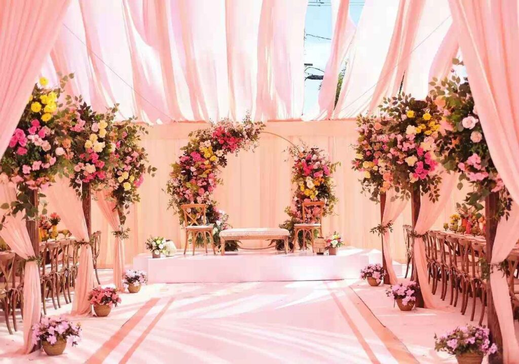 Wedding stage decoration 
