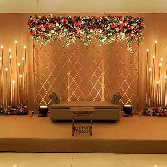 simple wedding stage decoration