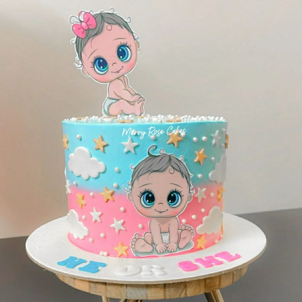 Baby shower cake topper ideas