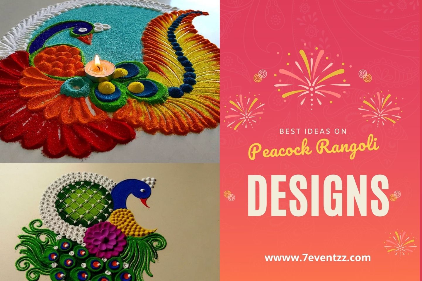 peacock rangoli designs idea