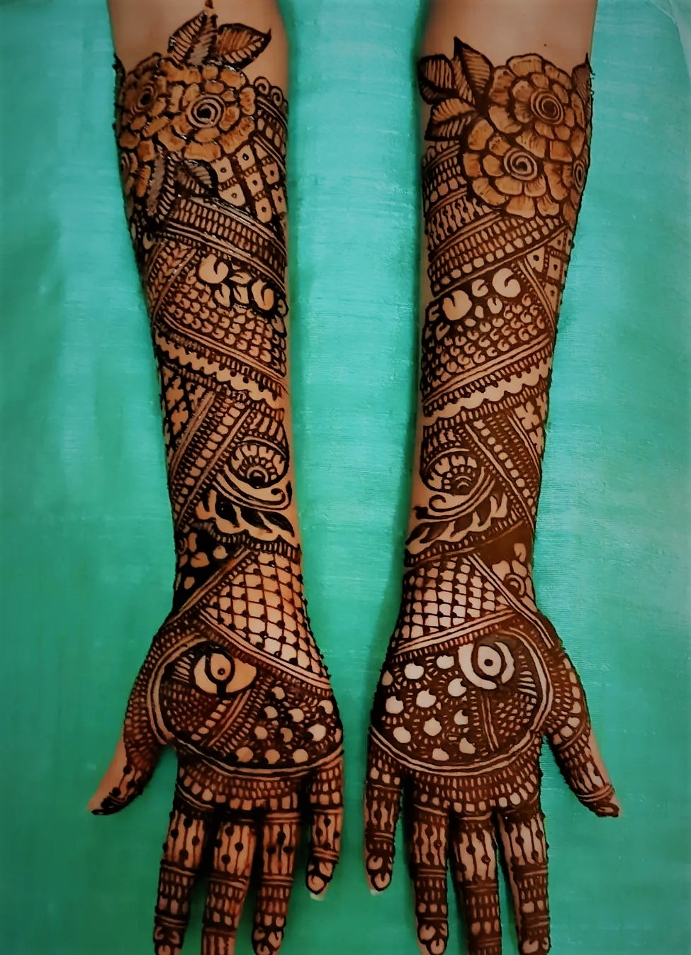 Full Hand Bridal Mehndi Design | Bridal mehndi designs, Mehndi designs, Bridal  henna designs