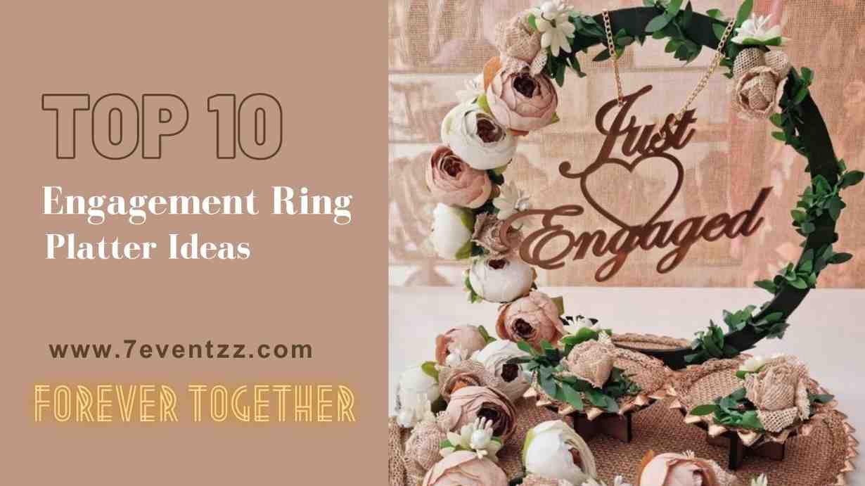 A2 Fashion Unique Floral Engagement Plate For Ring Ceremony –  A2fashionstores