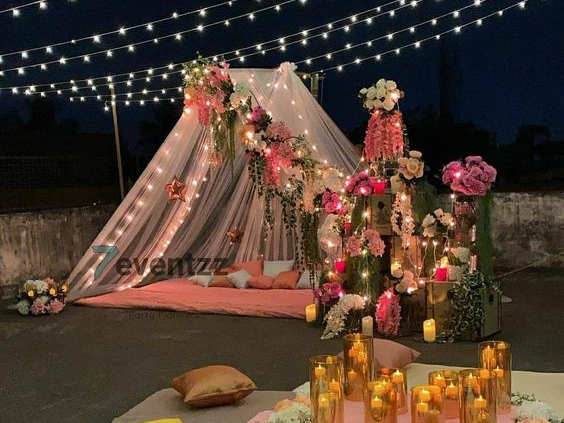 Rooftop Decoration Ideas for Birthday and Anniversary Celebration