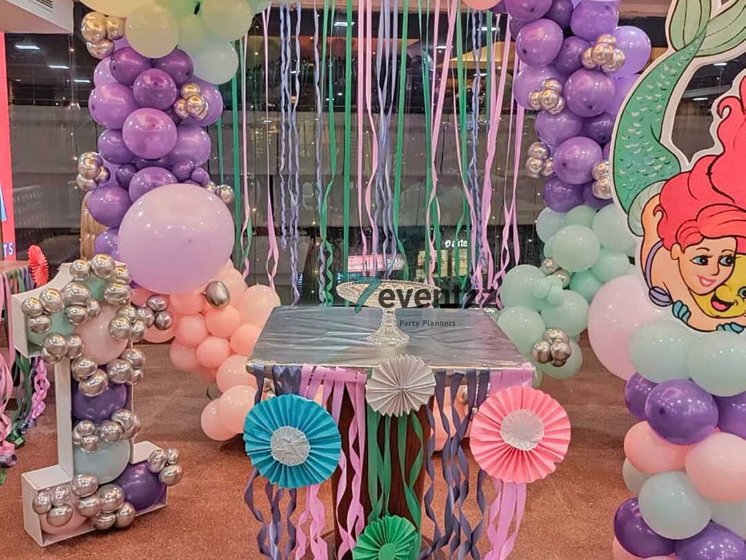 Mermaid Themed Birthday Decoration for Kids