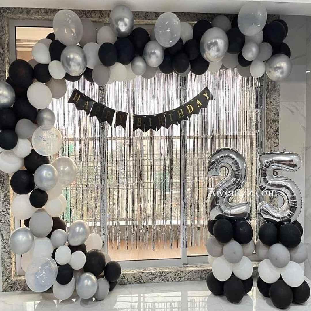 Happy Birthday Balloons Arch 