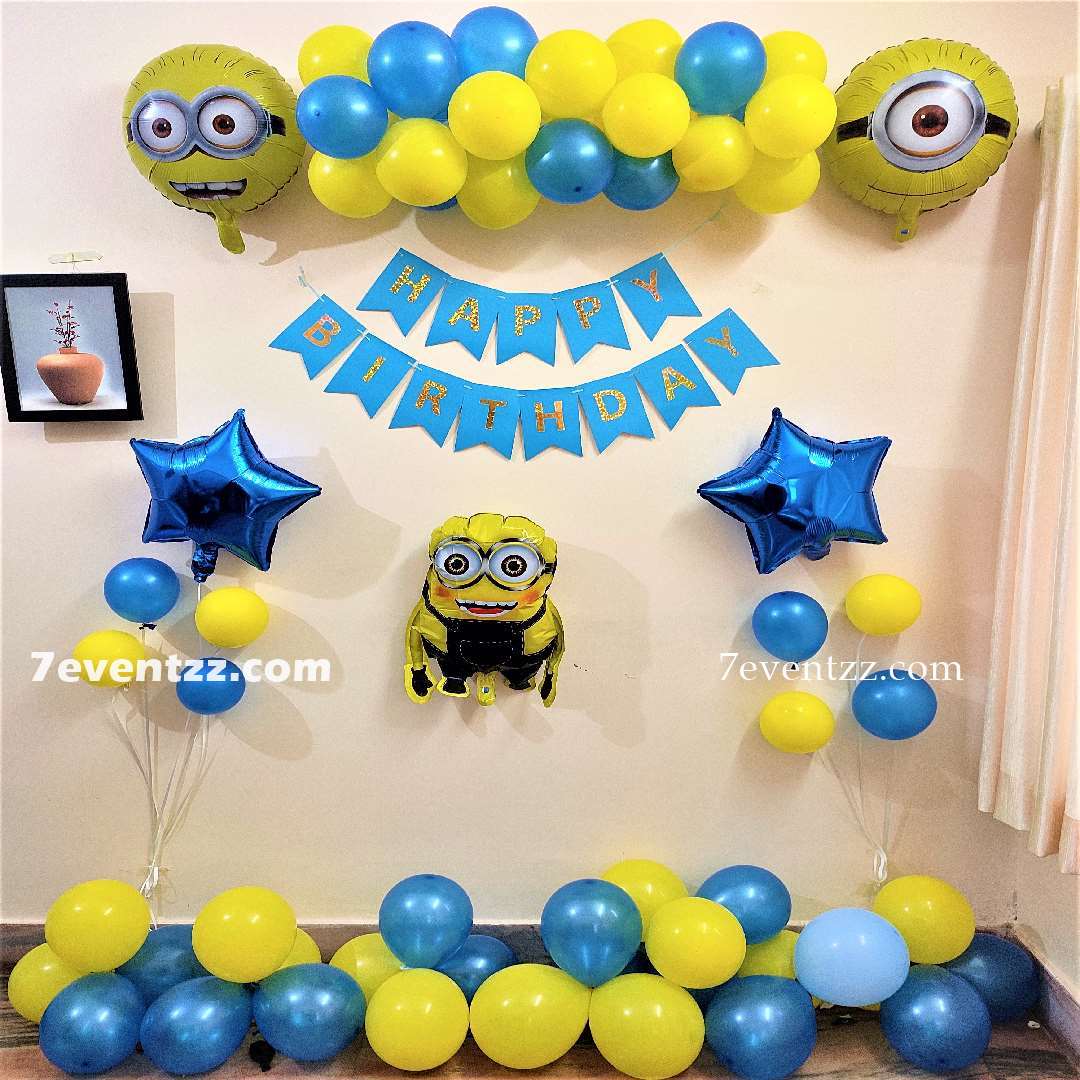 Minions Theme Birthday Decoration 