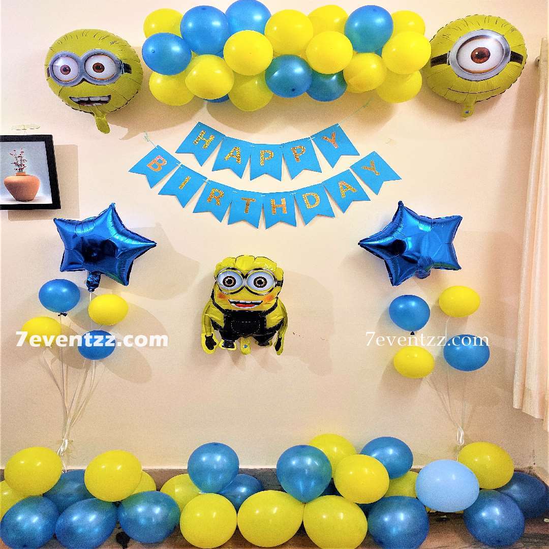 Minions Theme Birthday Decoration