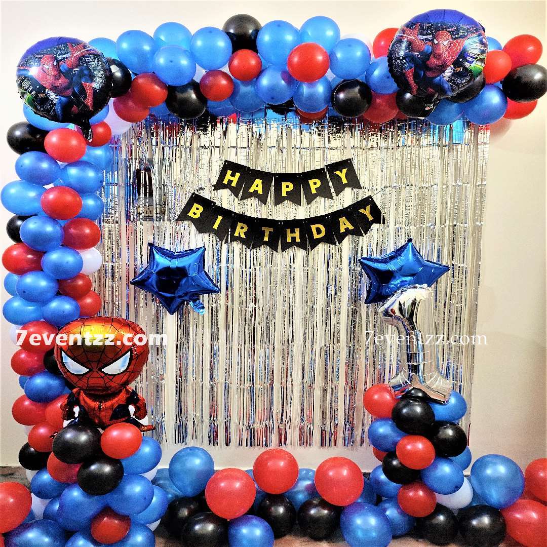 Spiderman Theme Balloon Decor 