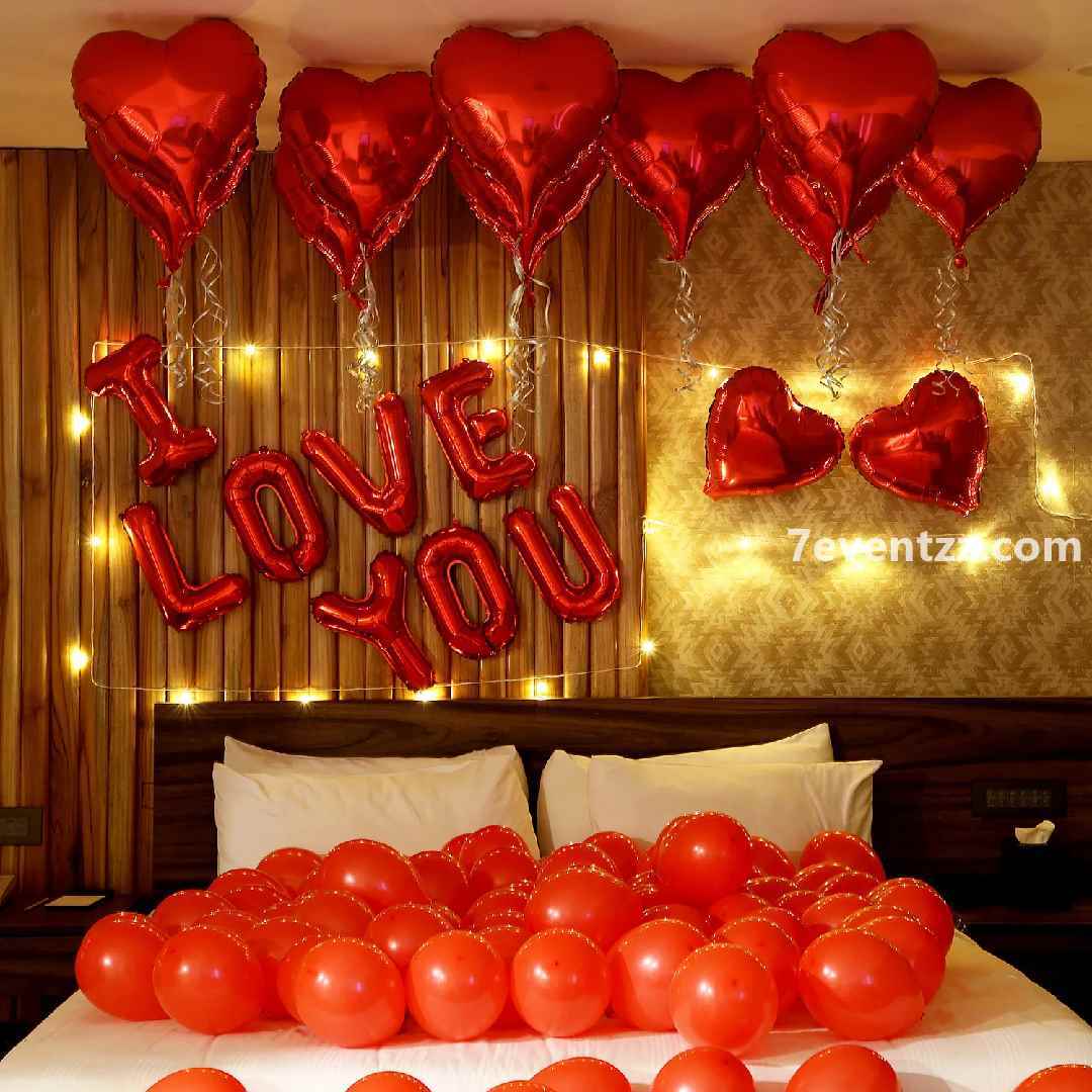 Valentine's Day Room Decoration For Boyfriend Girlfriend | 7eventzz