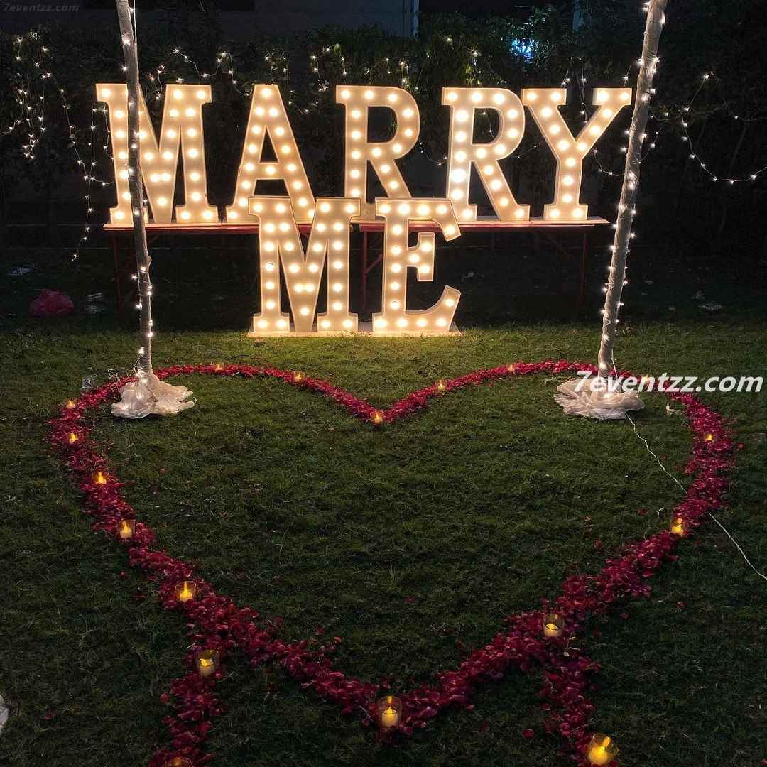 Outdoor Proposal Decoration 
