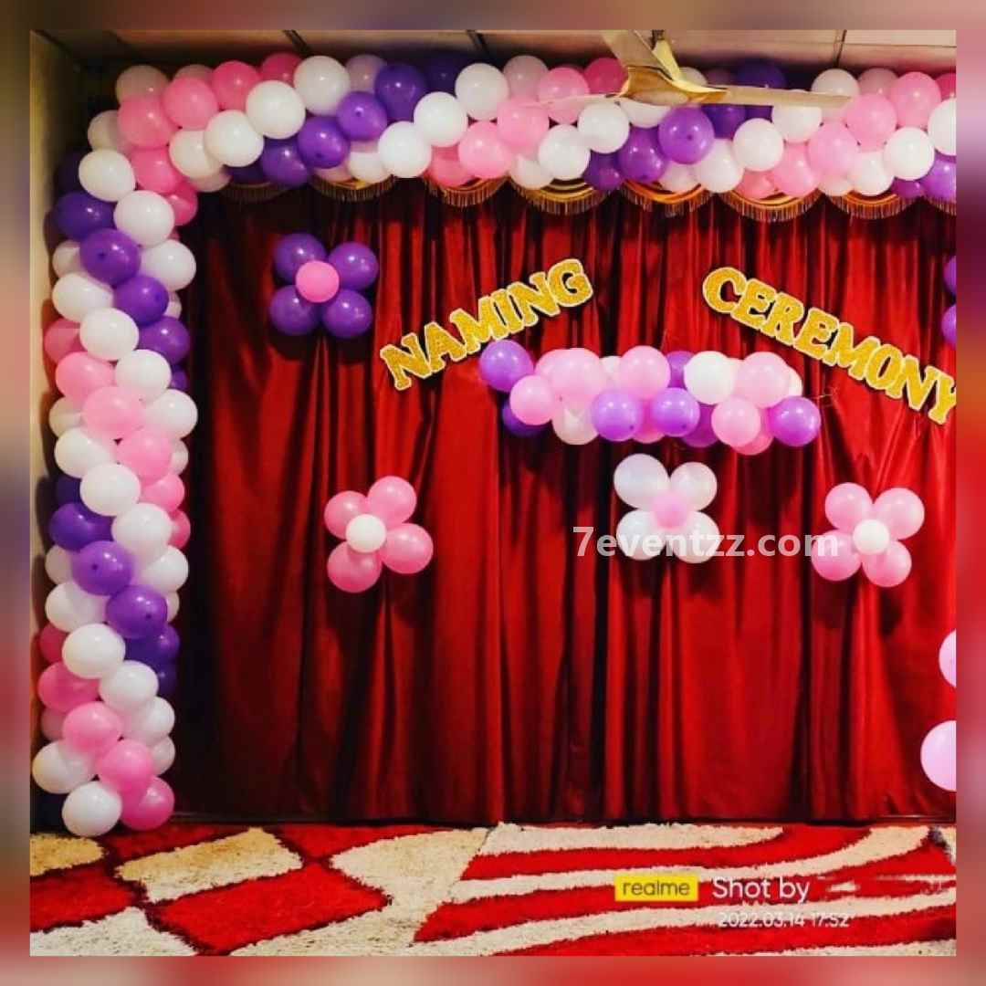 Naming ceremony decorations Bangalore 2 - Catering services Bangalore, Best  birthday party organisers and Balloon decorators