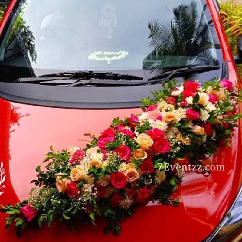 Car Decoration with Flowers 