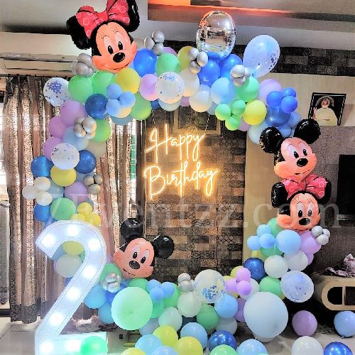 Mickey-minnie Ring Decoration