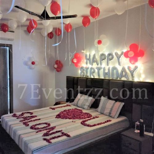 Romantic Birthday Room Decoration