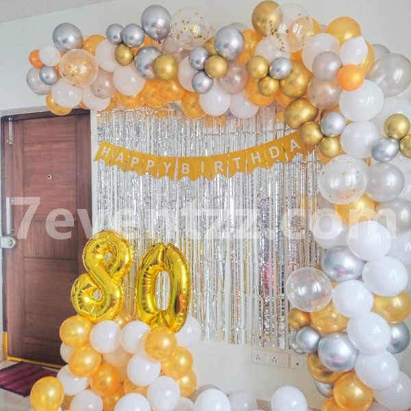 Happy Birthday Balloons Arch