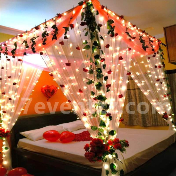 Flower First Night Bed Decor
