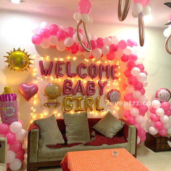 Pink White Welcome Decoration 