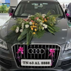 Thumbnail Of Wedding Car Decoration With Flowers
