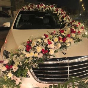 Flower Car Decoration For Wedding 