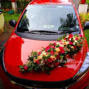 Car Decoration with Flowers 