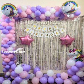 Unicorn Theme Decoration for Birthday